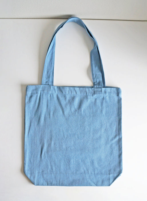 In My Cat Mom Era Denim Tote Bag