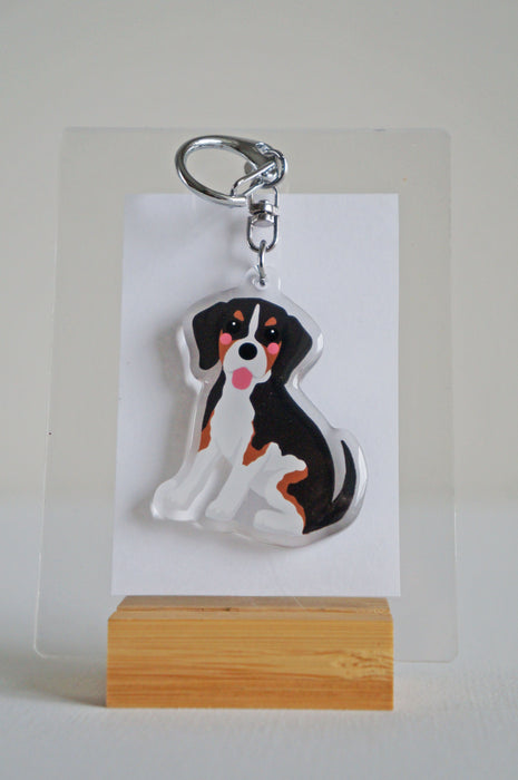 Beagle Epoxy Keychain