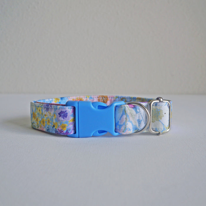 Blue Bouquet Dog Collar