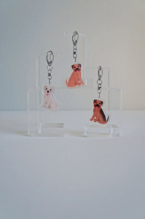 Border Terrier Epoxy Keychain