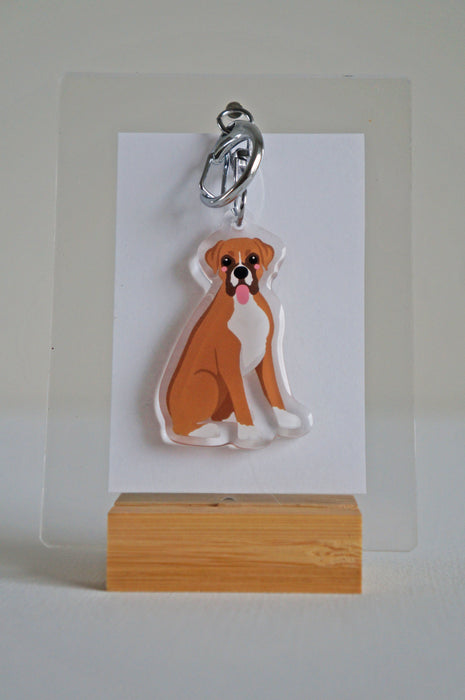 Boxer Epoxy Keychain
