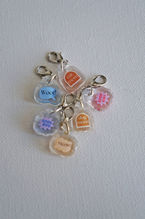 Bubble Text Mini Charm