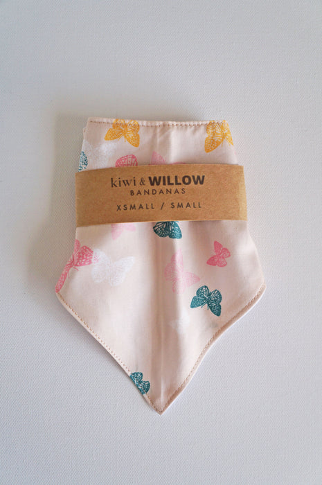 Butterfly Beige Pet Bandanas