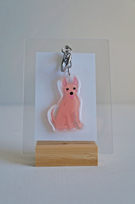 Carolina Dog Epoxy Keychain