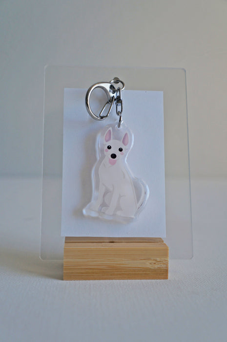 Carolina Dog Epoxy Keychain