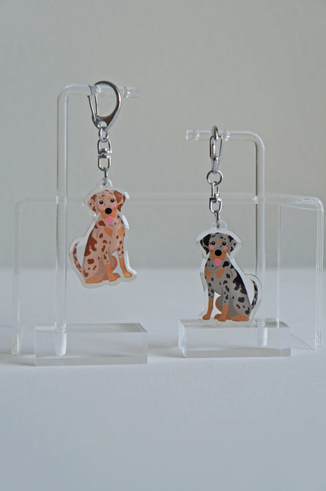 Catahoula Leopard Epoxy Keychain