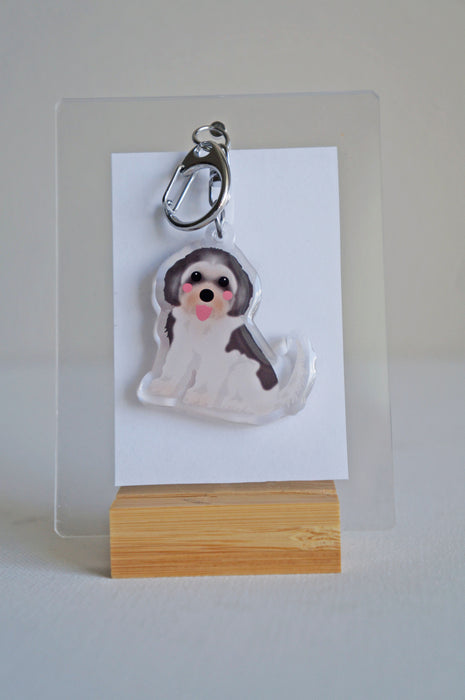 Cavachon Epoxy Keychain