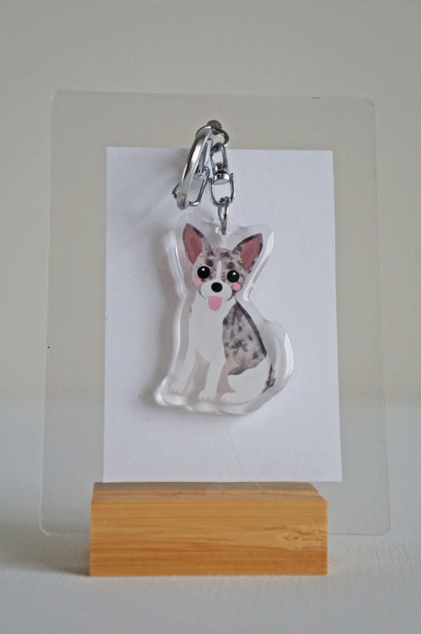 Chihuahua Epoxy Keychain
