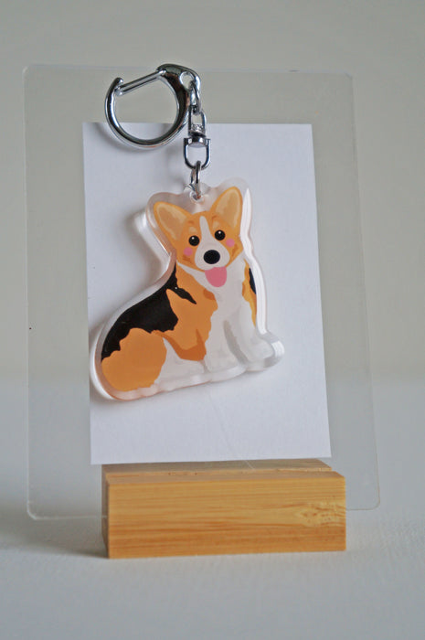 Corgi Epoxy Keychain