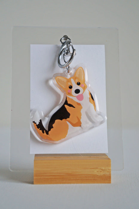 Corgi Epoxy Keychain