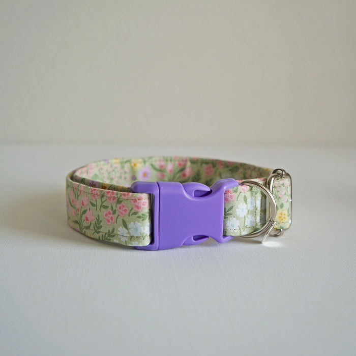 Lilac Garden Dog Collar