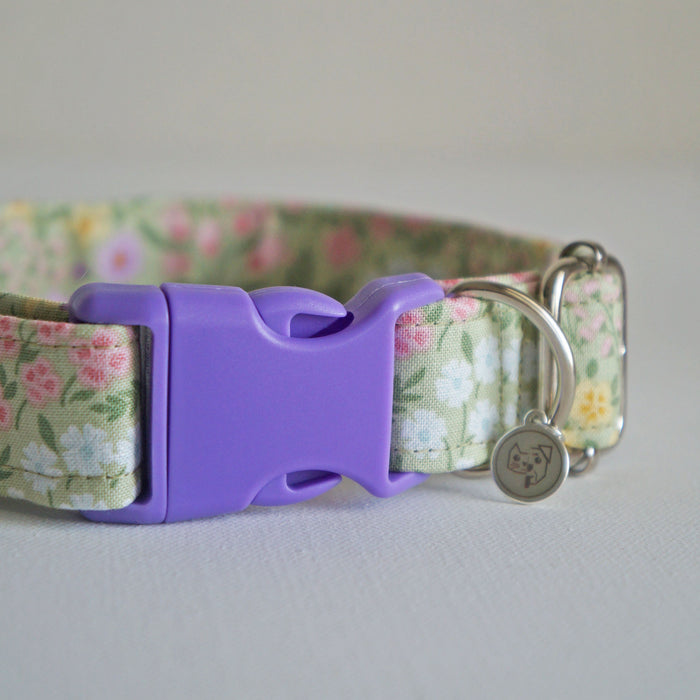 Lilac Garden Dog Collar