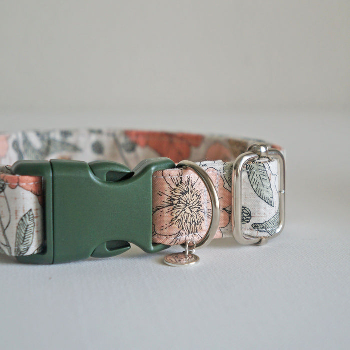 Vintage Floral Dog Collar