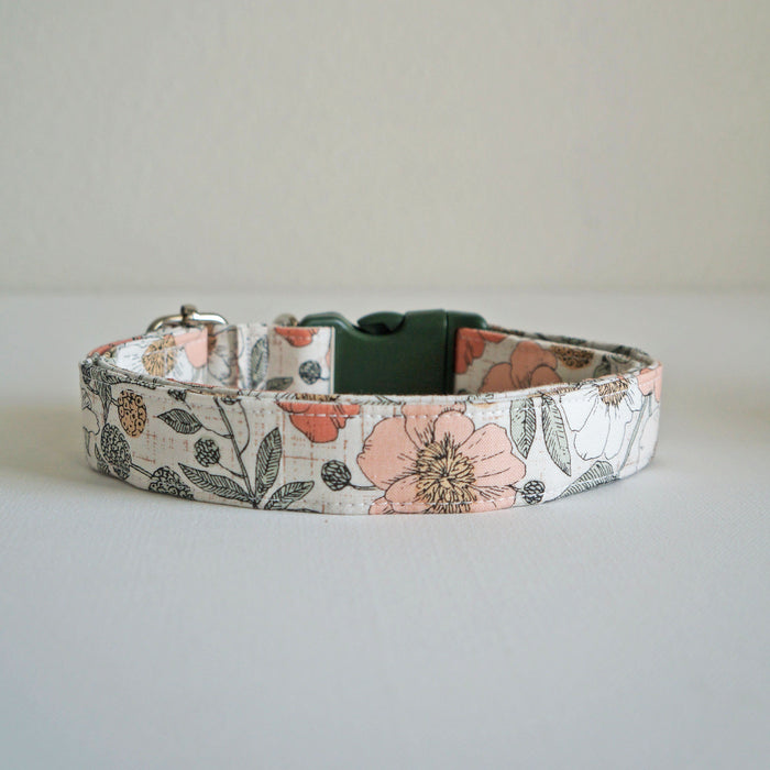 Vintage Floral Dog Collar