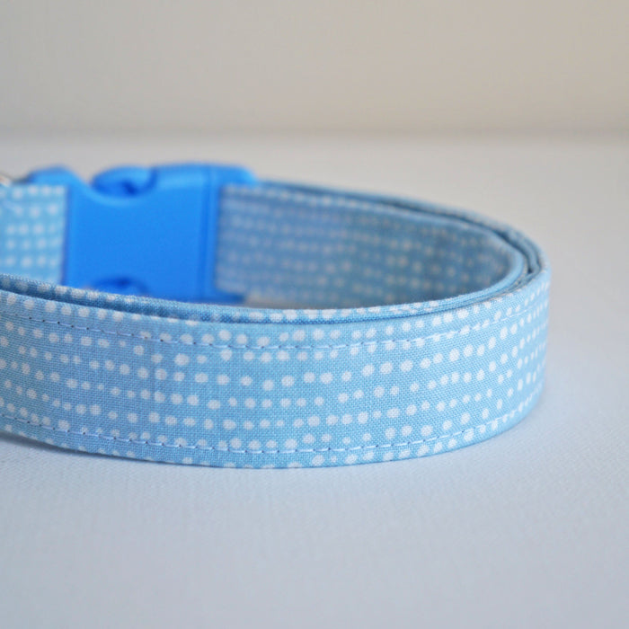 Blue Dotted Dog Collar