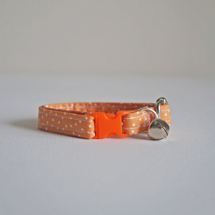 Orange Dotted Cat Collar
