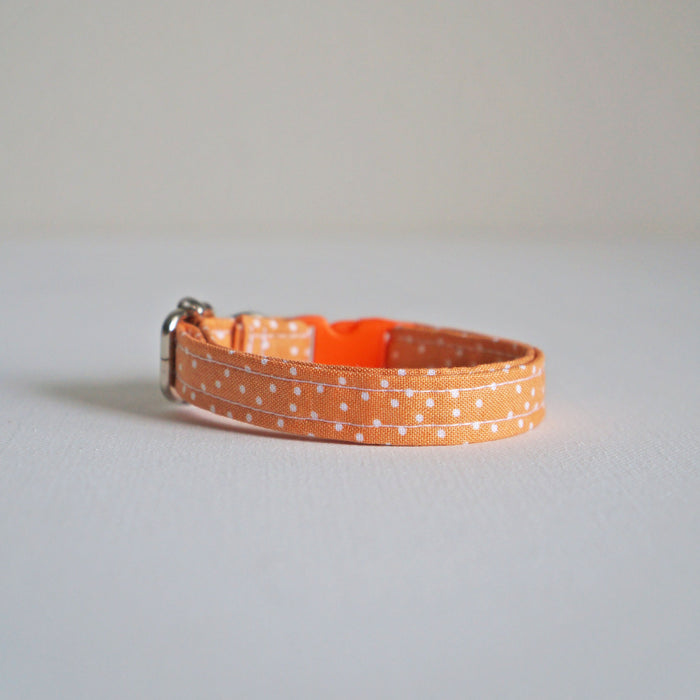 Orange Dotted Cat Collar