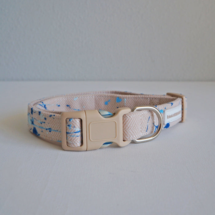Blue Splash Dog Collar