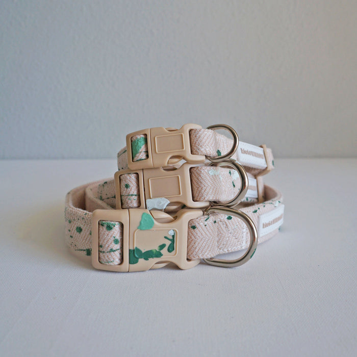 Green Splash Dog Collar