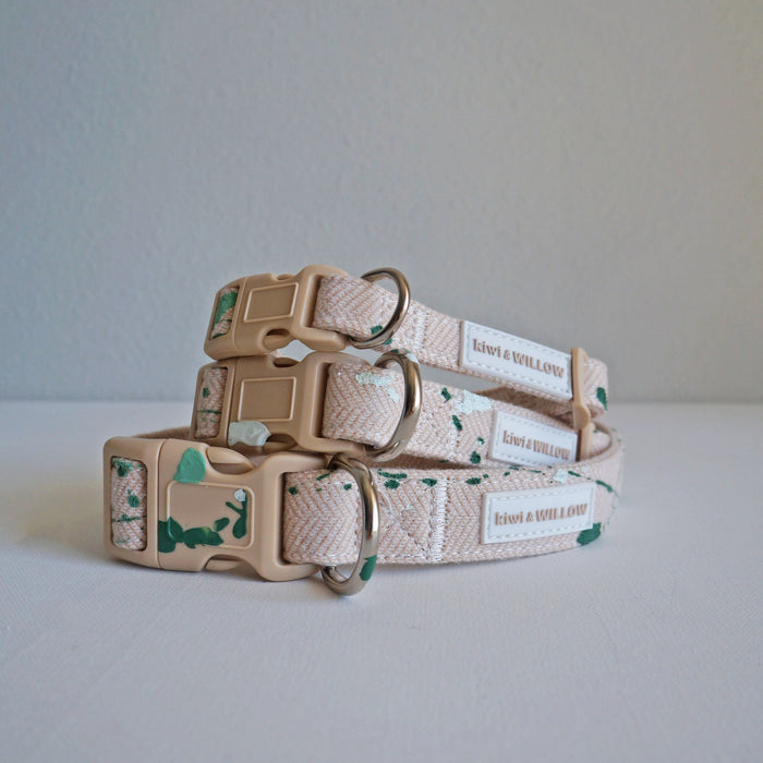 Green Splash Dog Collar