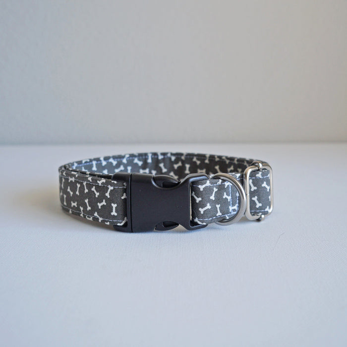 Grey Bones Dog Collar