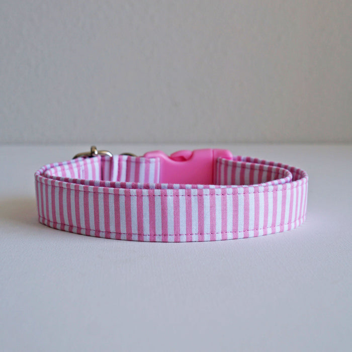 Rose Striped Dog Collar