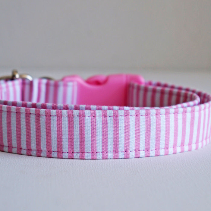 Rose Striped Dog Collar