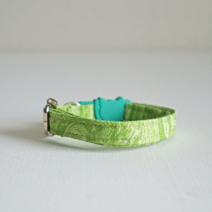 Green Marble Cat Collar