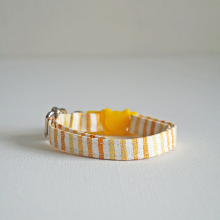 Sunshine Striped Cat Collar