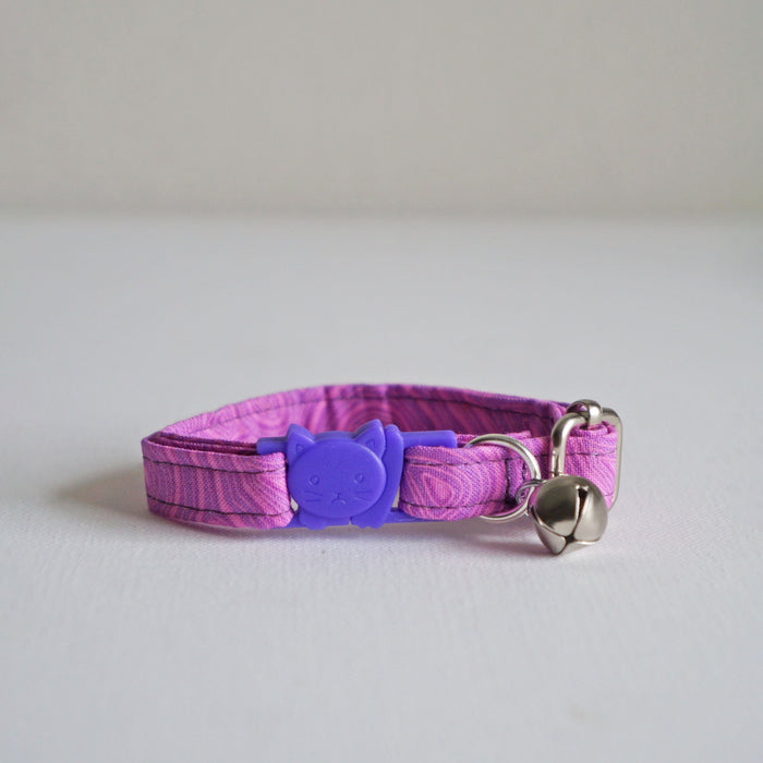 Purple Groove Cat Collar