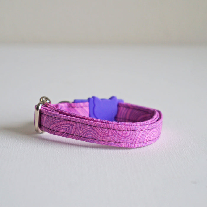 Purple Groove Cat Collar