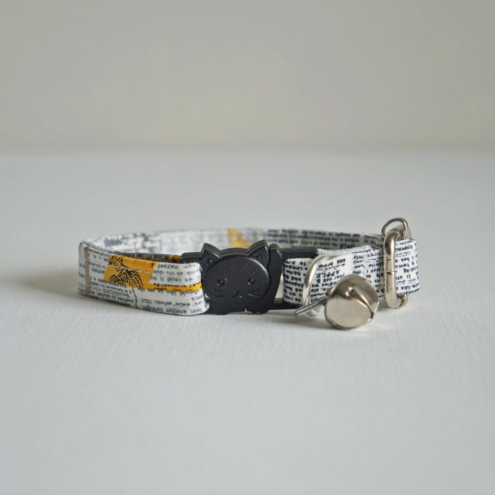 Fine Print Cat Collar