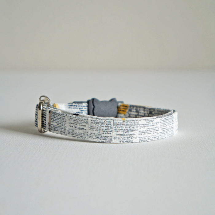 Fine Print Cat Collar