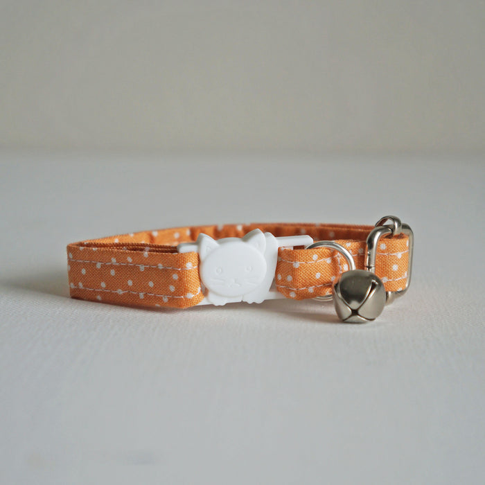 Orange Dotted Cat Collar