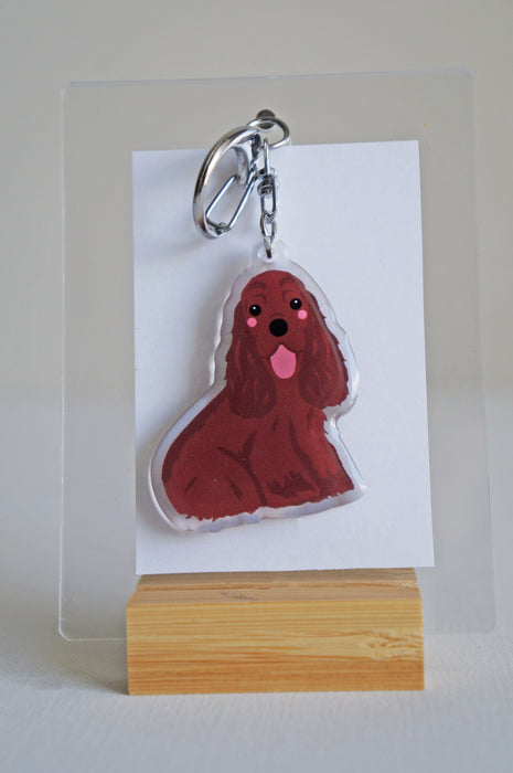 Cocker Spaniel Epoxy Keychain