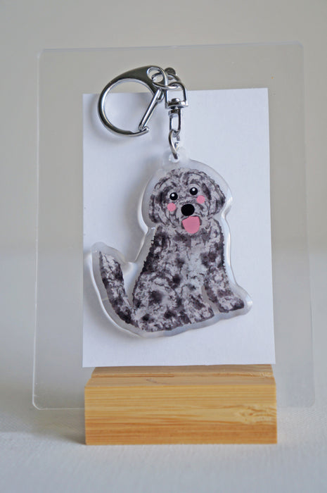 Doodle Epoxy Keychain