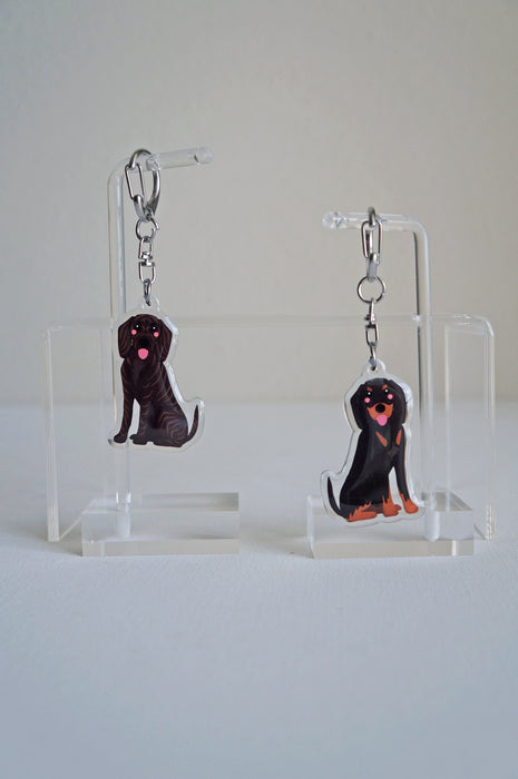 Fino Hound Epoxy Keychain