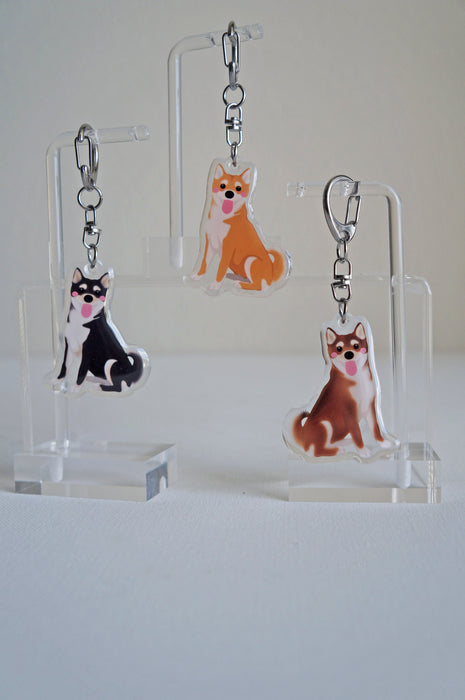 Shiba Inu Epoxy Keychain