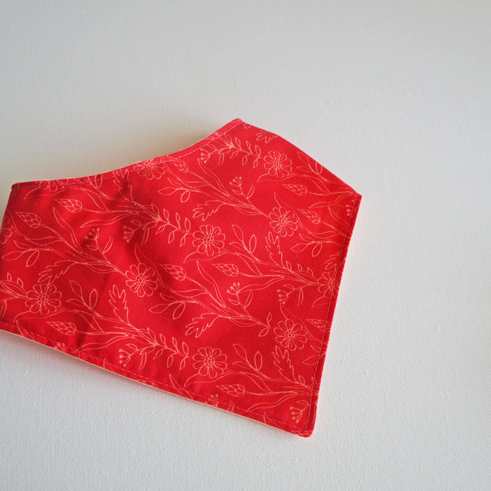 Red Floral Pet Bandanas