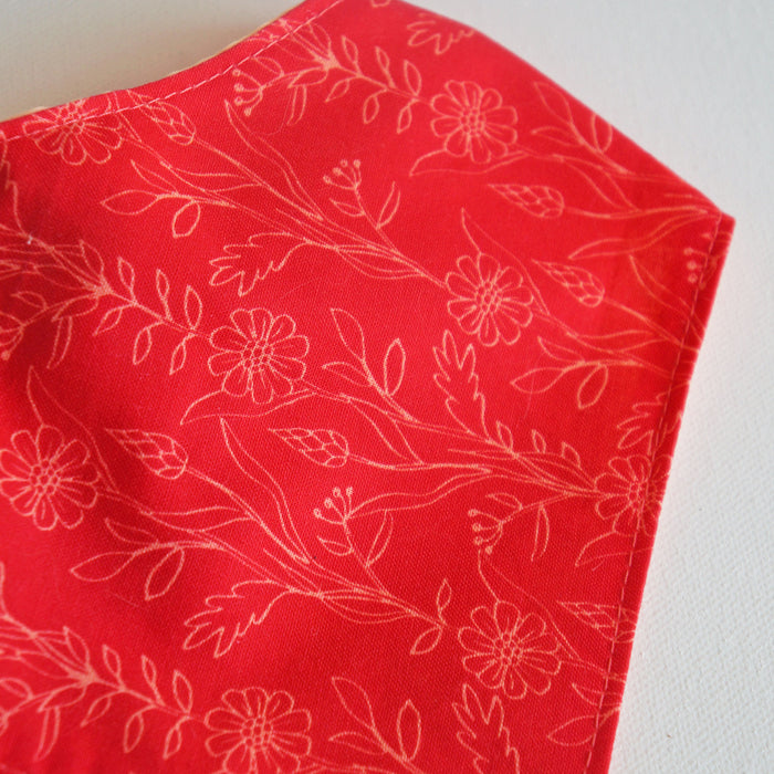 Red Floral Pet Bandanas
