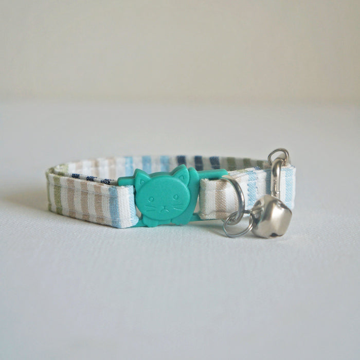Coastal Striped Cat Collar