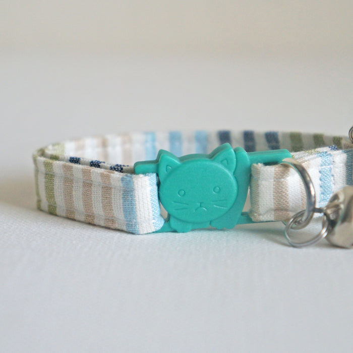 Coastal Striped Cat Collar