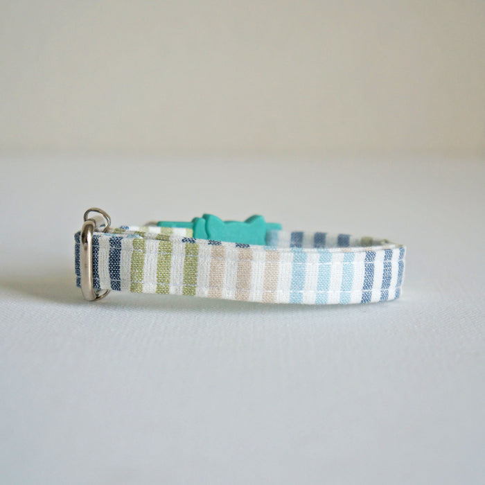 Coastal Striped Cat Collar