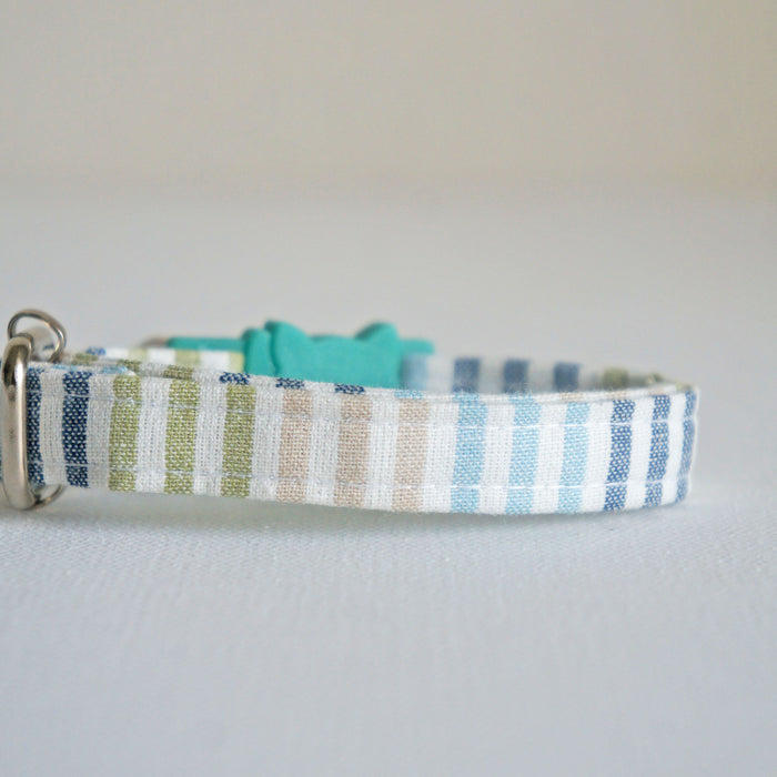 Coastal Striped Cat Collar