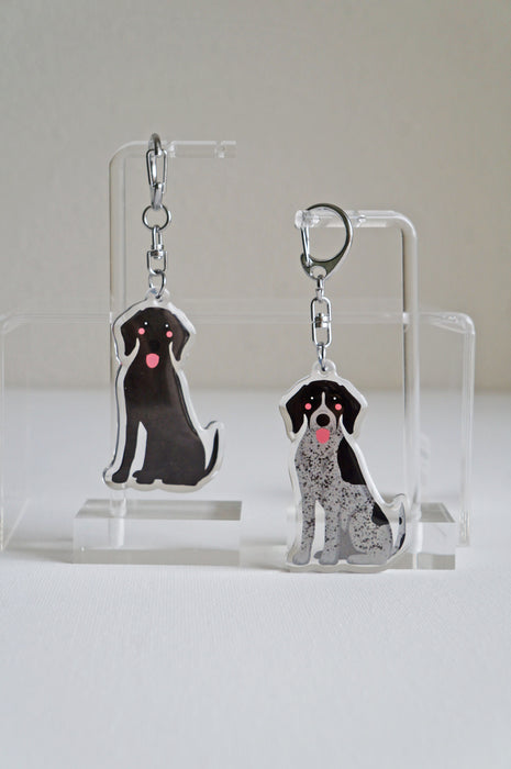 German Shorthaired Pointer Epoxy Keychain