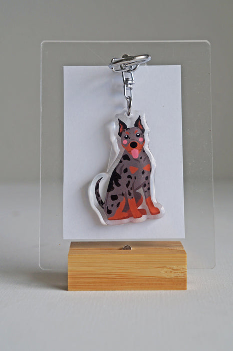 Beauceron Epoxy Keychain