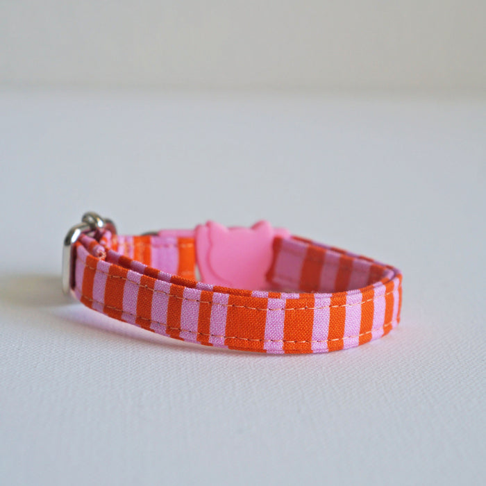 Orange Retro Cat Collar
