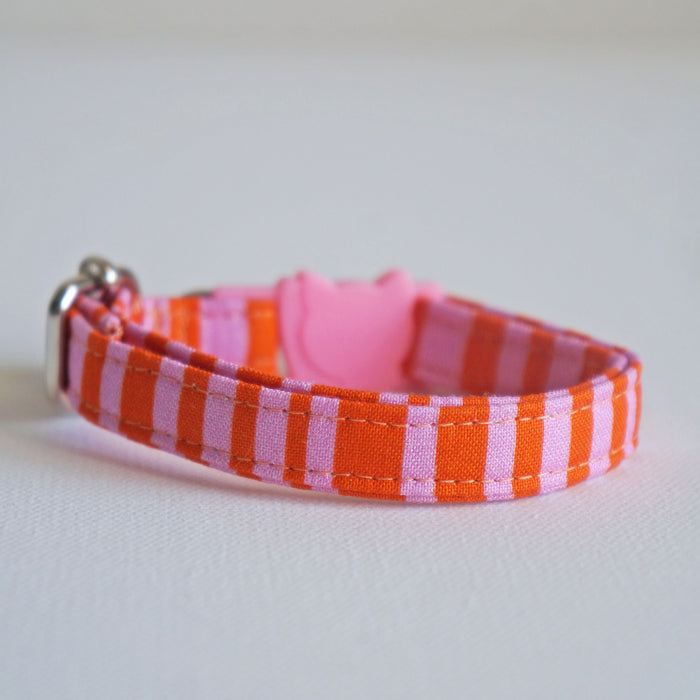 Orange Retro Cat Collar