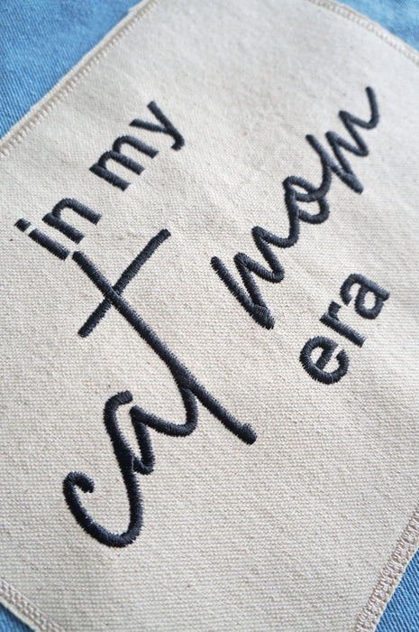 In My Cat Mom Era Denim Tote Bag