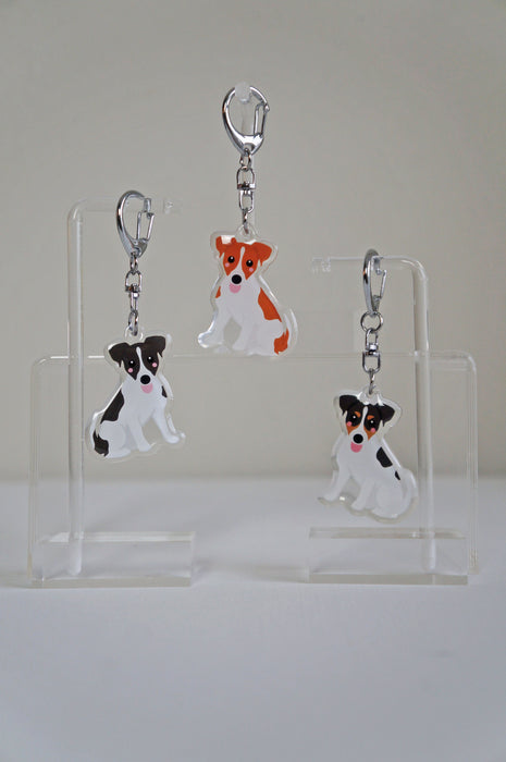 Jack Russell Epoxy Keychain